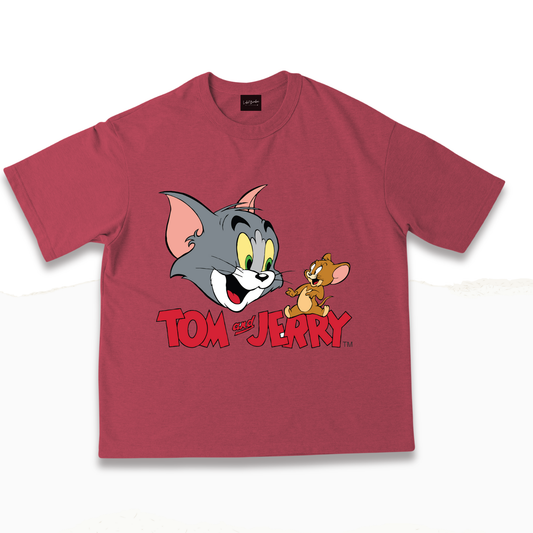 TOM & JERRY ROSE OVERSIZED TSHIRT