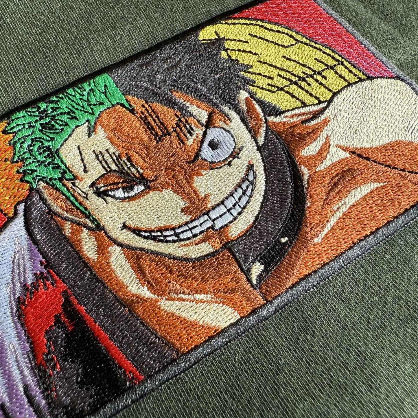 ZORO LUFFY- ANIME EMBROIDERED HOODIE/SWEATSHIRT