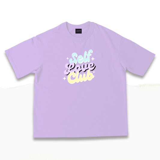 SELF LOVE CLUB LILAC OVERSIZED TSHIRT