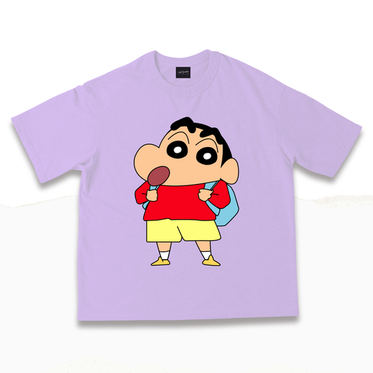 SHINCHAN LILAC OVERSIZED TSHIRT