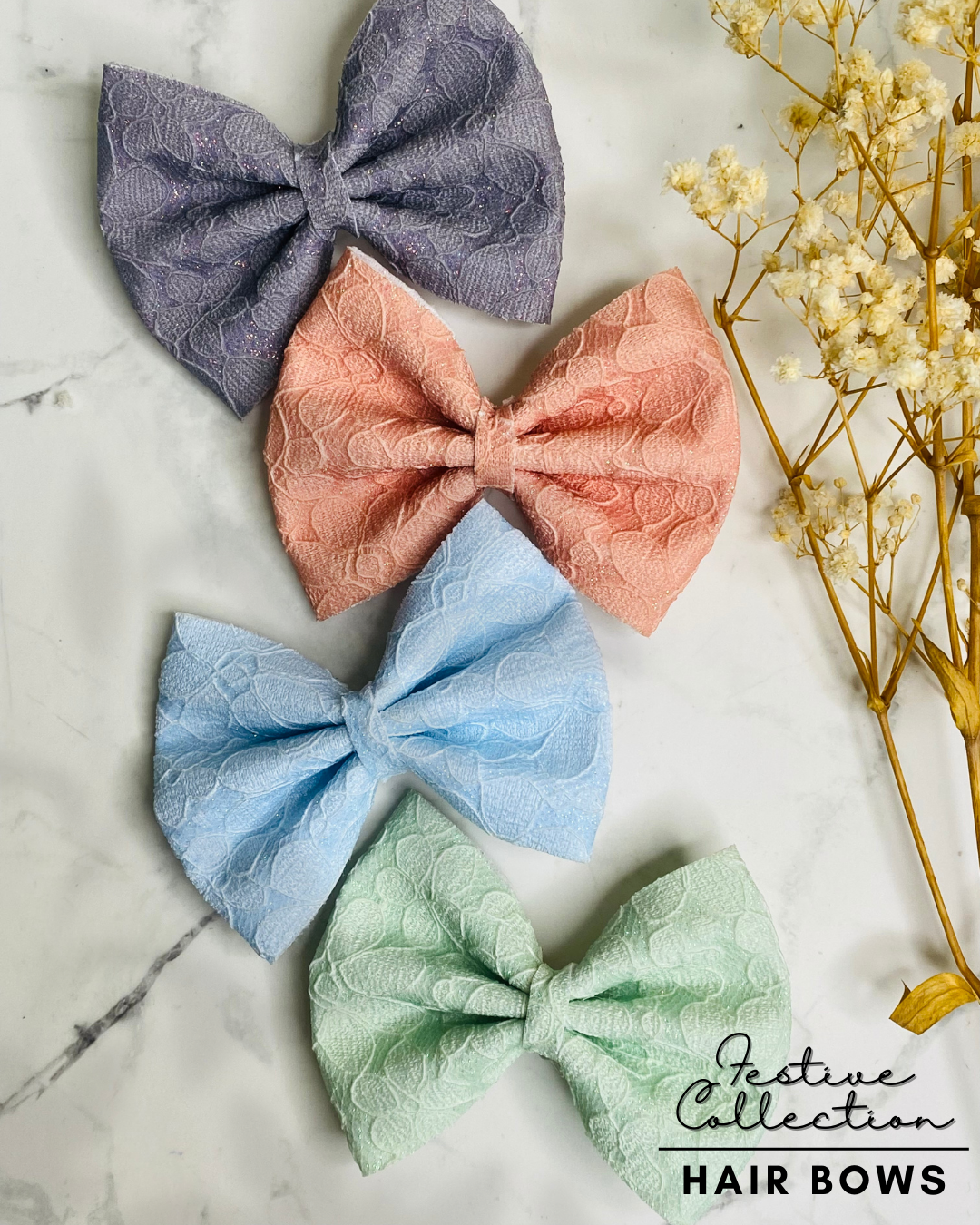 LACE HAIR BOW