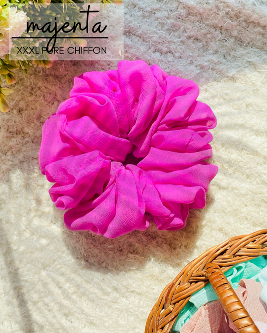 MAJENTA - CHIFFON XXXL SCRUNCHIE