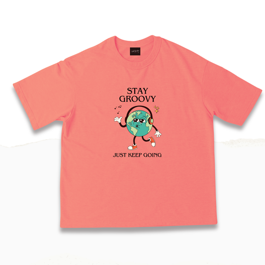 STAY GROOVY CANDY OVERSIZED TSHIRT