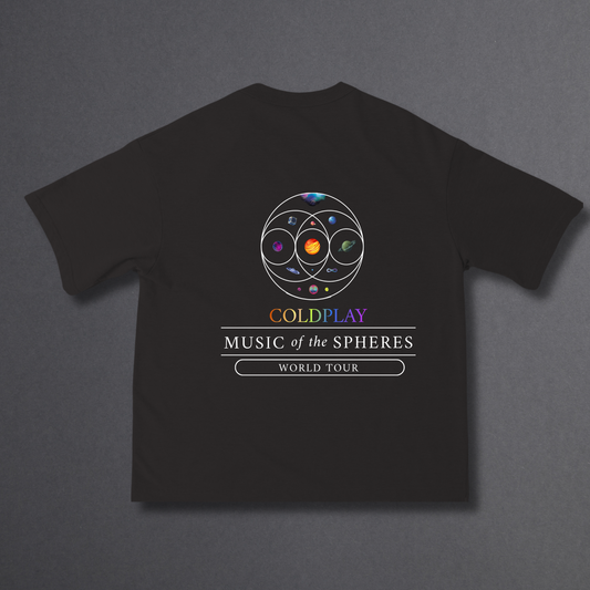 COLDPLAY MUSIC OF SPHERES OVERSIZED TSHIRT