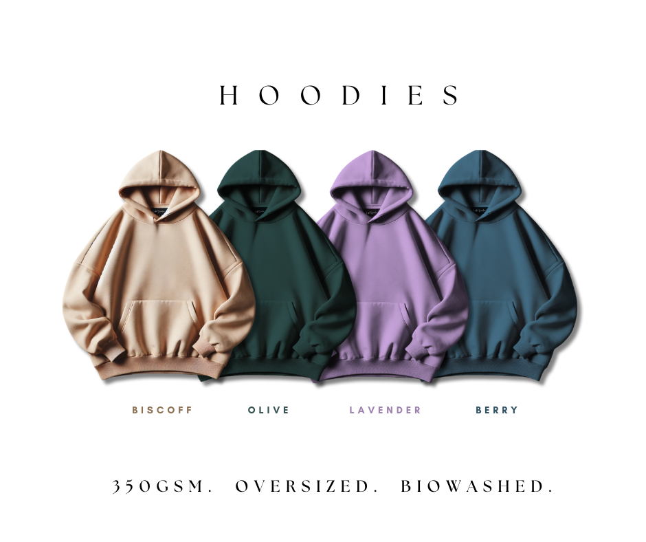 LAVENDER  SOLID OVERSIZED HOODIE