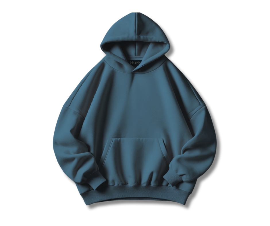 BERRY SOLID OVERSIZED HOODIE