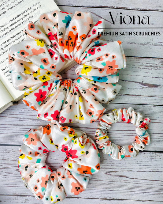 VIONA - PREMIUM SATIN HAIR SCRUNCHIE