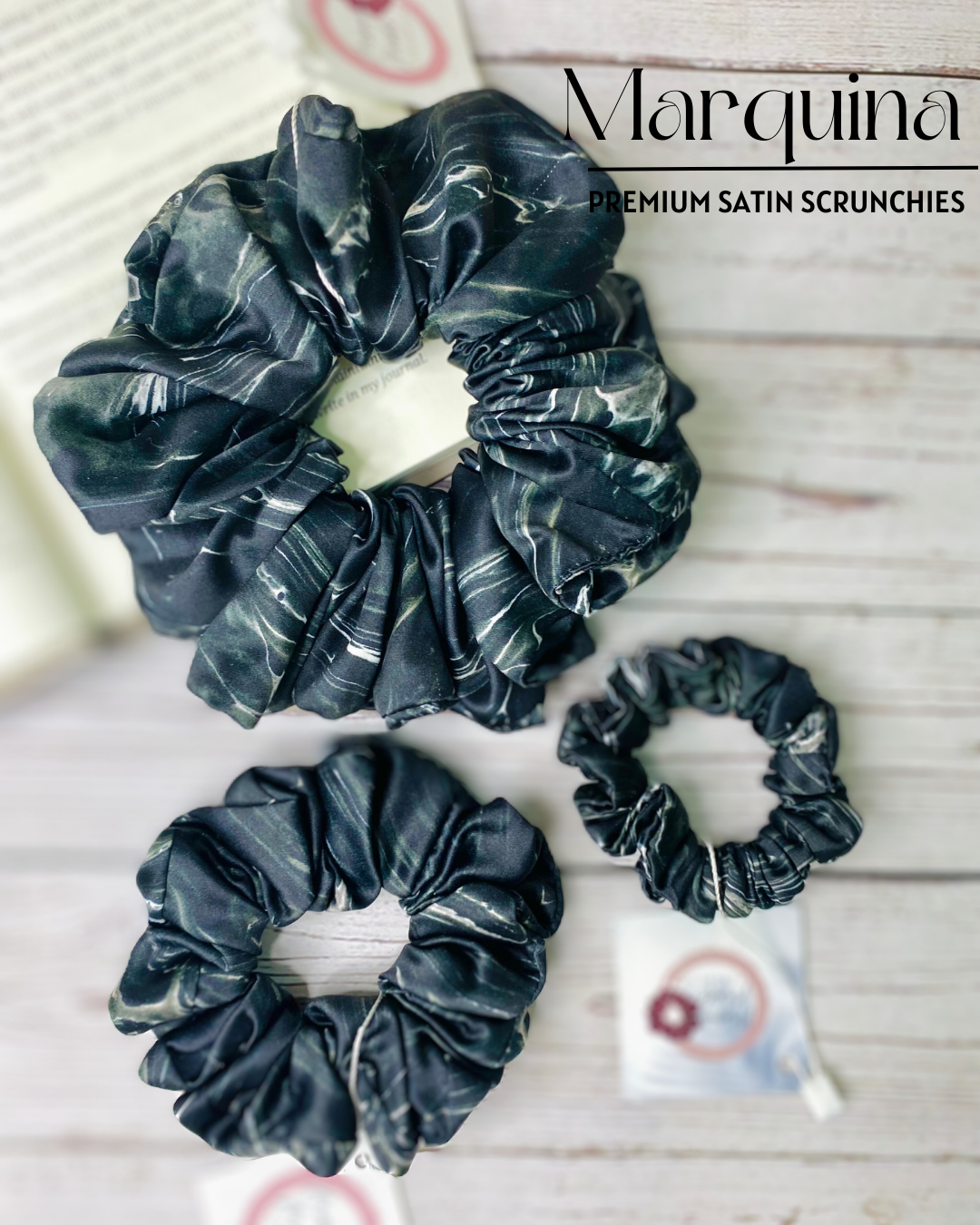 MARQUINA- PREMIUM SATIN HAIR SCRUNCHIE