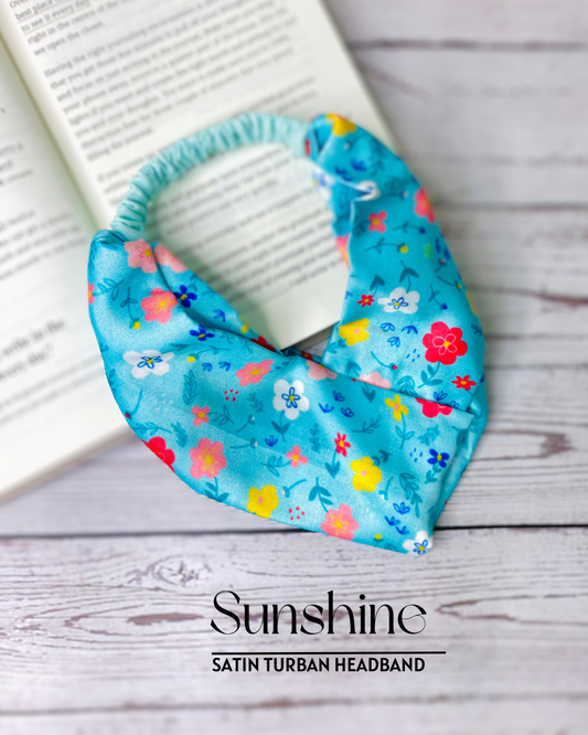 SUNSHINE - SATIN TURBAND HEADBAND