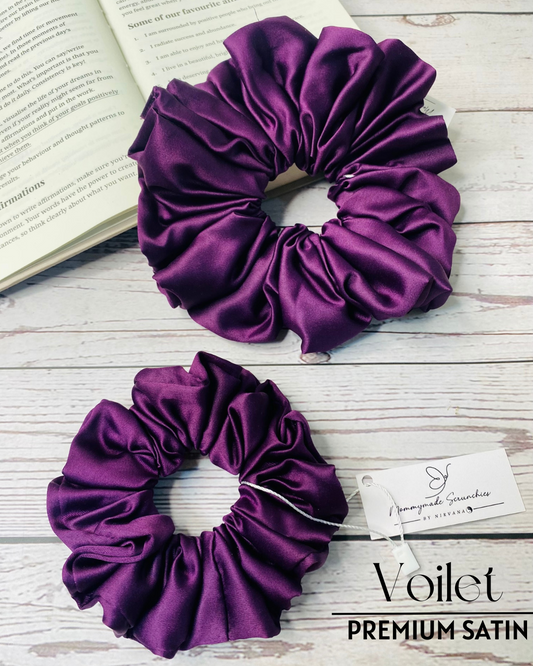 VOILET PREMIUM SATIN SCRUNCHIE (Copy)