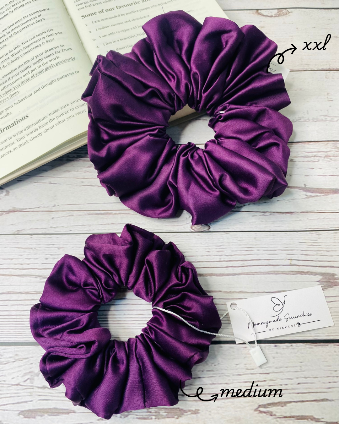 VOILET PREMIUM SATIN SCRUNCHIE (Copy)