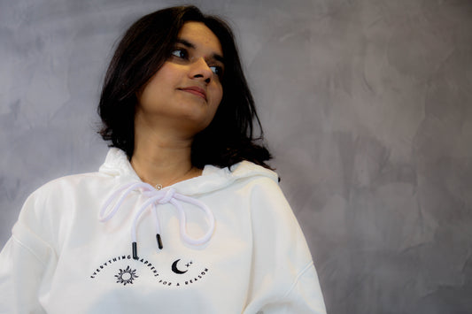 SUN & MOON - EMBROIDERED OVERSIZED & UNISEX SWEATSHIRT AND HOODIE