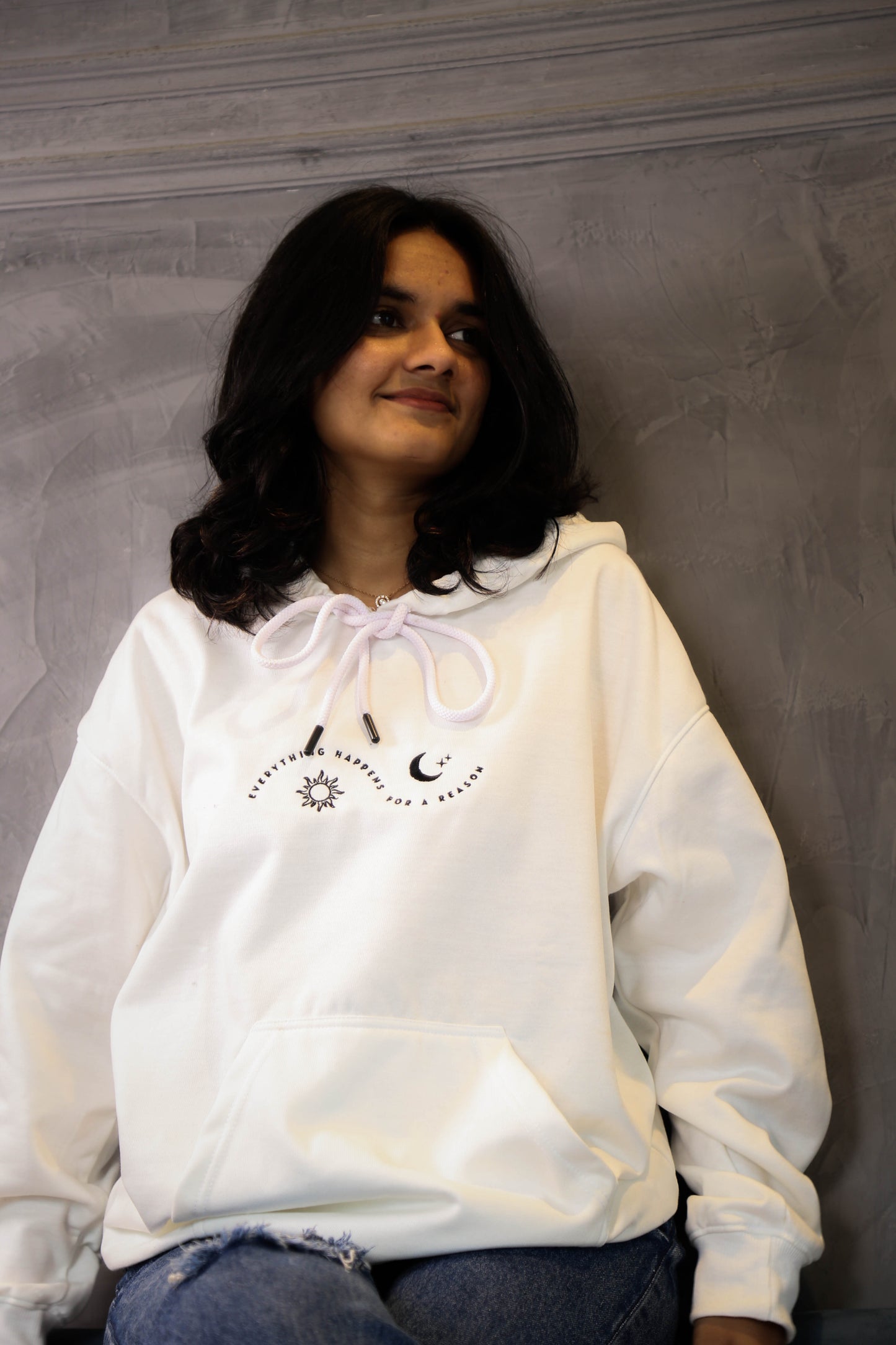 SUN & MOON - EMBROIDERED OVERSIZED & UNISEX SWEATSHIRT AND HOODIE